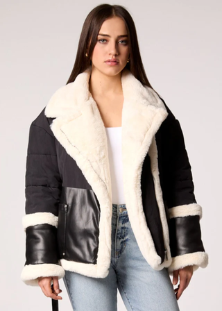 Blue Revival Baby Its Cold Wrap Puffer