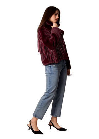 Blue Revival Dancing In The Moonlight Faux Fur Jacket