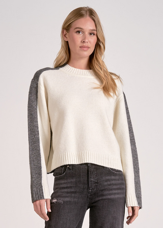 Elan Colorblock Crewneck Sweater