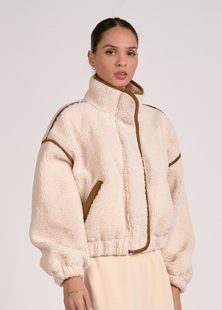 Elan Slate Sherpa Bomber Jacket