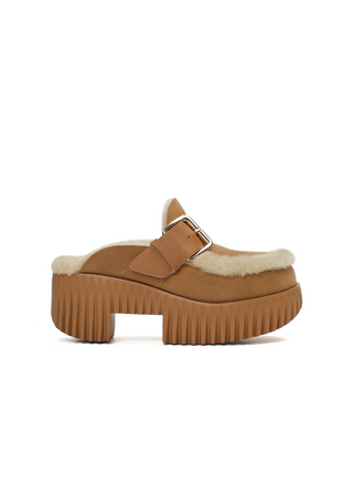 4CCCCEES Plia Amber Platform Clog