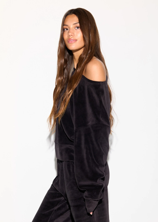 Spiritual Gangster Ava Velour Sweatshirt