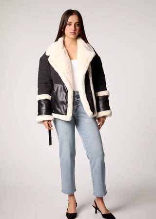 Blue Revival Baby Its Cold Wrap Puffer