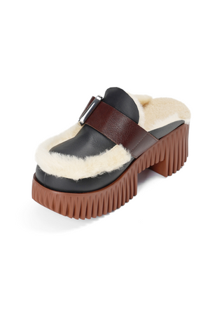 4CCCCEES Plia Amber Platform Clog