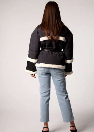 Blue Revival Baby Its Cold Wrap Puffer