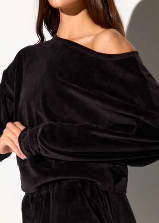 Spiritual Gangster Ava Velour Sweatshirt