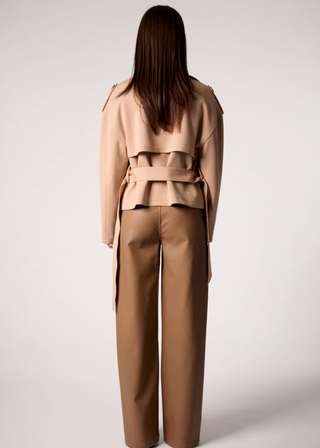 Blue Revival Charli Cropped Scuba Trench Coat