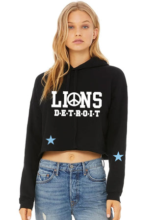 Beyond Zen Wear Lions Cropped Hoodie