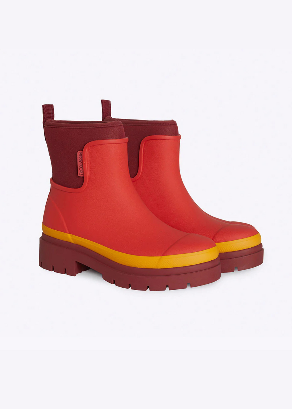 MERRY PEOPLE New Unisex 42 M9 W11 Red Tall Pull On Waterproof Wellies Rain Boots Merry People Fergie Tall Rain Boot main image 4