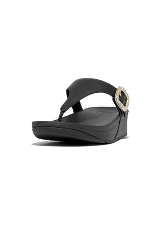 FitFlop Lulu Crystal Tong Buckle Platform Flip Flop - FS