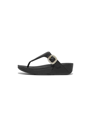 FitFlop Lulu Crystal Tong Buckle Platform Flip Flop - FS