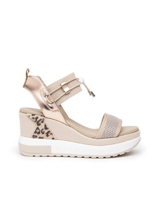 NeroGiardini Bungee Platform Wedge Sandal