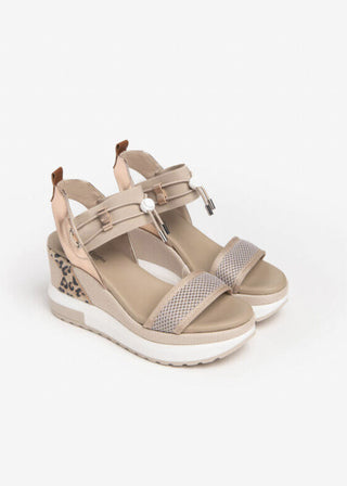 NeroGiardini Bungee Platform Wedge Sandal