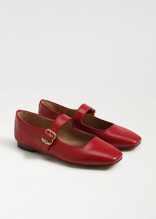 Sam Edelman Michaela Mary Jane Flat (Scarlet) - FS
