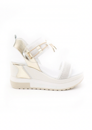 NeroGiardini Bungee Platform Wedge Sandal