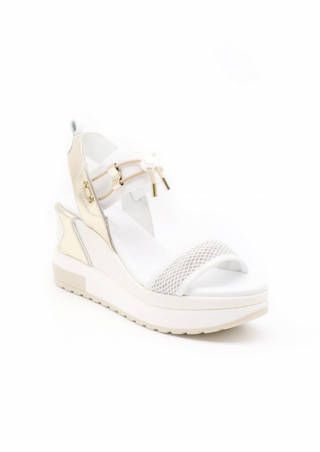 NeroGiardini Bungee Platform Wedge Sandal