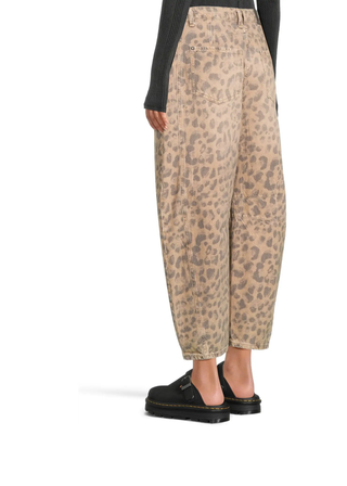 Free People Good Luck Printed Barrel Jeans - FS