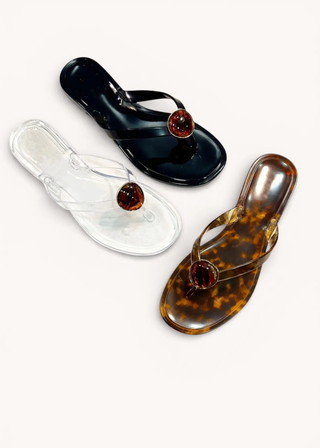 Bamboo Maison Luxury Jeweled Jelly Sandal