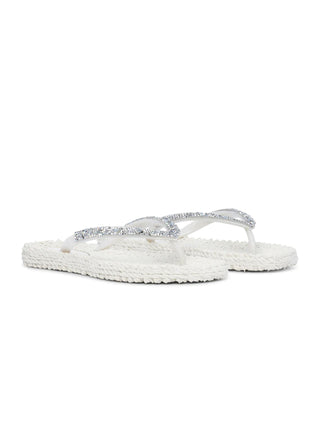 Ilse Jacobsen Cheerful Bejeweled Flip Flops