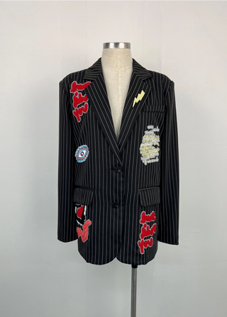 Aikha Striped Blazer