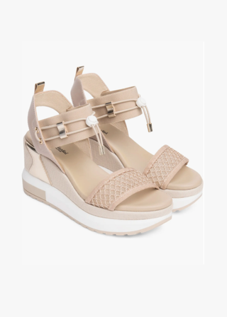 NeroGiardini Bungee Platform Wedge Sandal