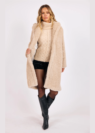 Sage the Label Rendezvous Wubby Fur Collar Coat