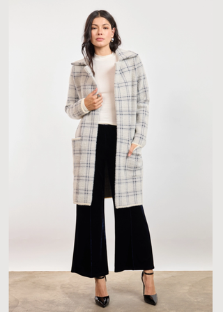 Sage the Label Marlo Plaid Coat