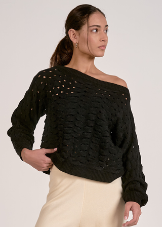 Elan Cable Open Knit Sweater