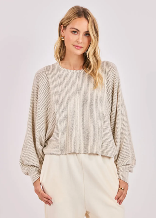 Sage the Label Arden Stripe Dolman Sleeve Top