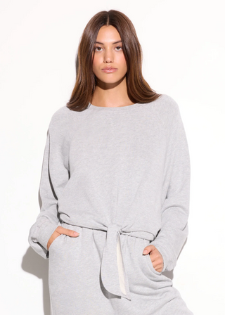 Spiritual Gangster Layla French Terry Raglan Tie Sweatshirt