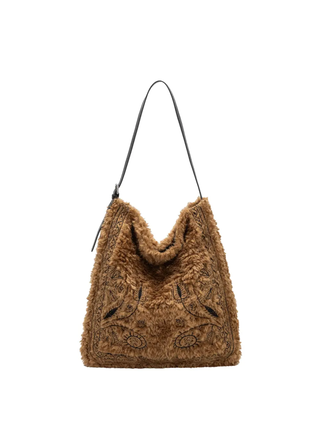 Melie Bianco Annie Faux Fur Tote Bag