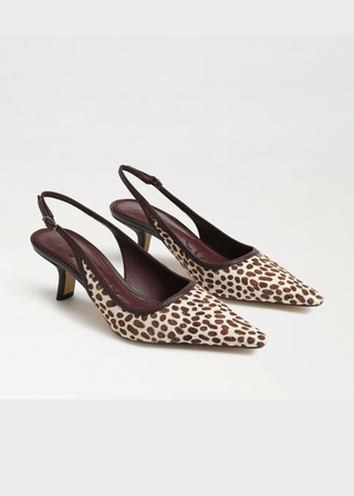 Sam Edelman Bianka Speck Cheetah Calf Hair Heel