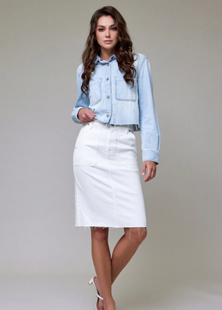 Hidden Peyton Pencil Midi Skirt