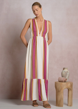 Elan Cieran Halter Maxi Dress
