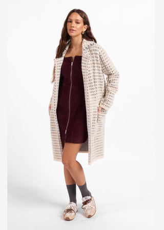 Sage the Label Marceau Houndstooth Coat