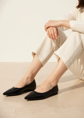 Bamboo Highway Pointed Toe Ballet Flat