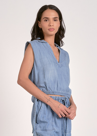 Elan Point Collar Top - FS