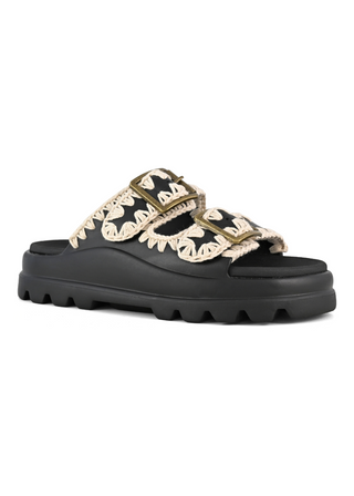 MOU EVA One Piece Sandal with Buckle Strap
