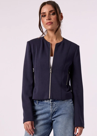 Blue Revival Zoey Zip Front Blazer