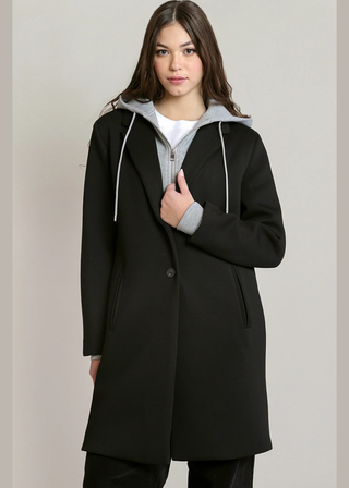 Dex Hooded Convertible Trench Coat