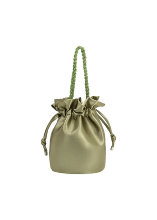 Melie Bianco Jeane Satin Top Handle Bag