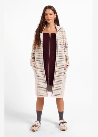 Sage the Label Marceau Houndstooth Coat