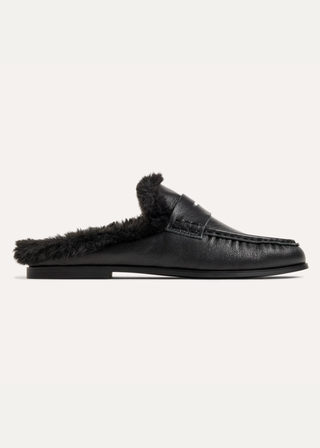Yosi Samra Camden Fur Lined Mule Loafer