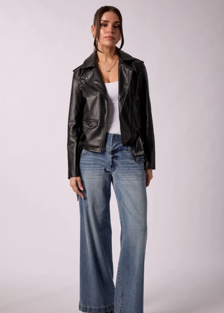 Blue Revival Classic Moto UNreal Leather Jacket