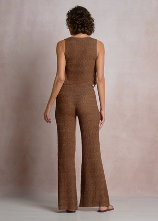 Elan Pointelle Wide Leg Pants