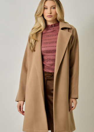 Mystree Lapel Collar Robe Coat