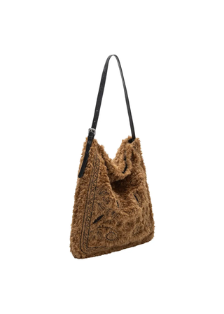 Melie Bianco Annie Faux Fur Tote Bag