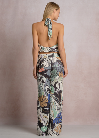 Elan Elastic Botanical Pants