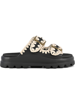 MOU EVA One Piece Sandal with Buckle Strap