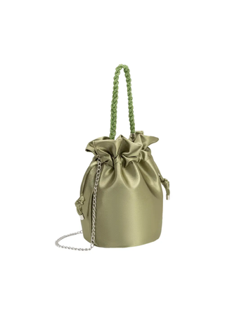 Melie Bianco Jeane Satin Top Handle Bag